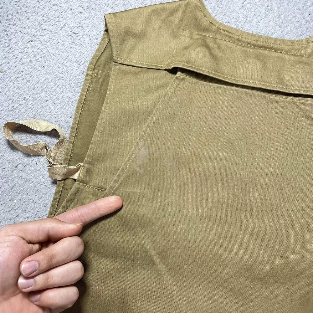 Vintage 50s Bob Allen Vest Mens 36 Brown Canvas Hunting Game Pouch Outdoor